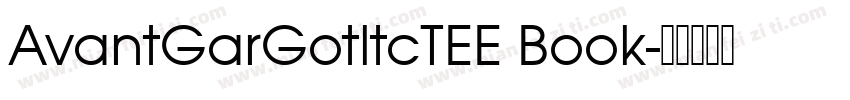 AvantGarGotltcTEE Book字体转换